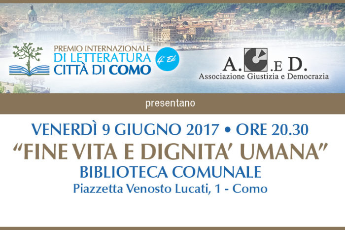Fine vita e dignità umana con Boncinelli, Englaro e Mina Welby il 9 giugno a Como